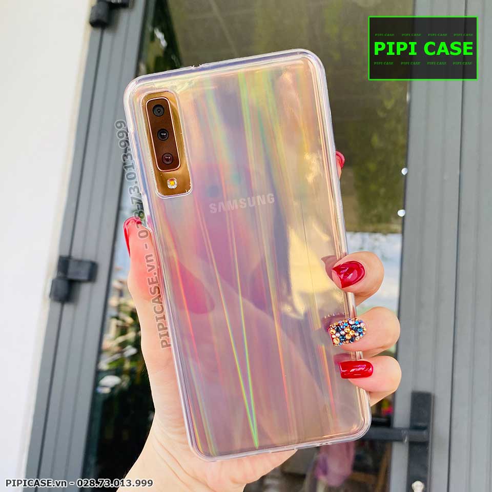 Ốp Lưng Samsung A7 2018 - Rainbow - Trong suốt