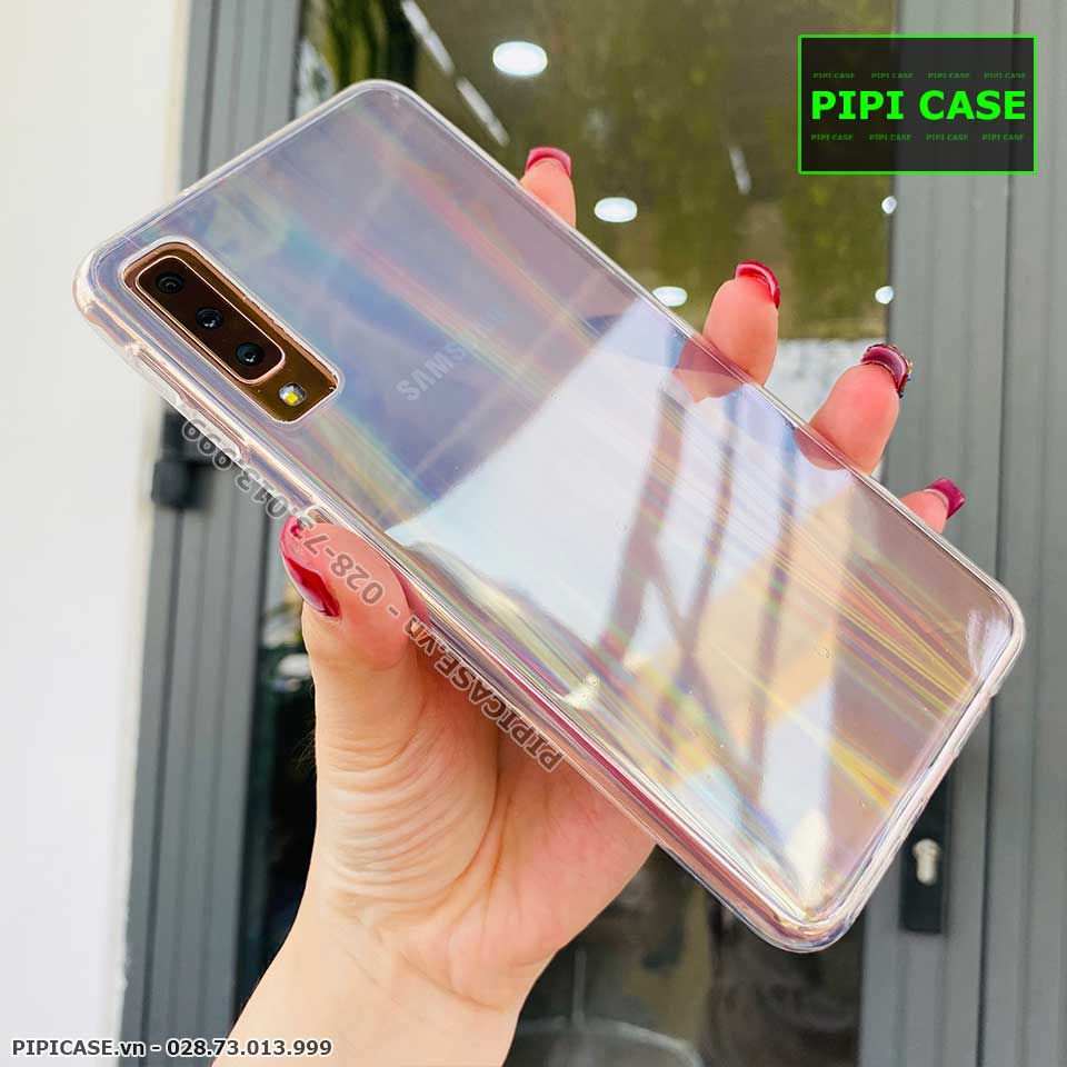 Ốp Lưng Samsung A7 2018 - Rainbow - Trong suốt
