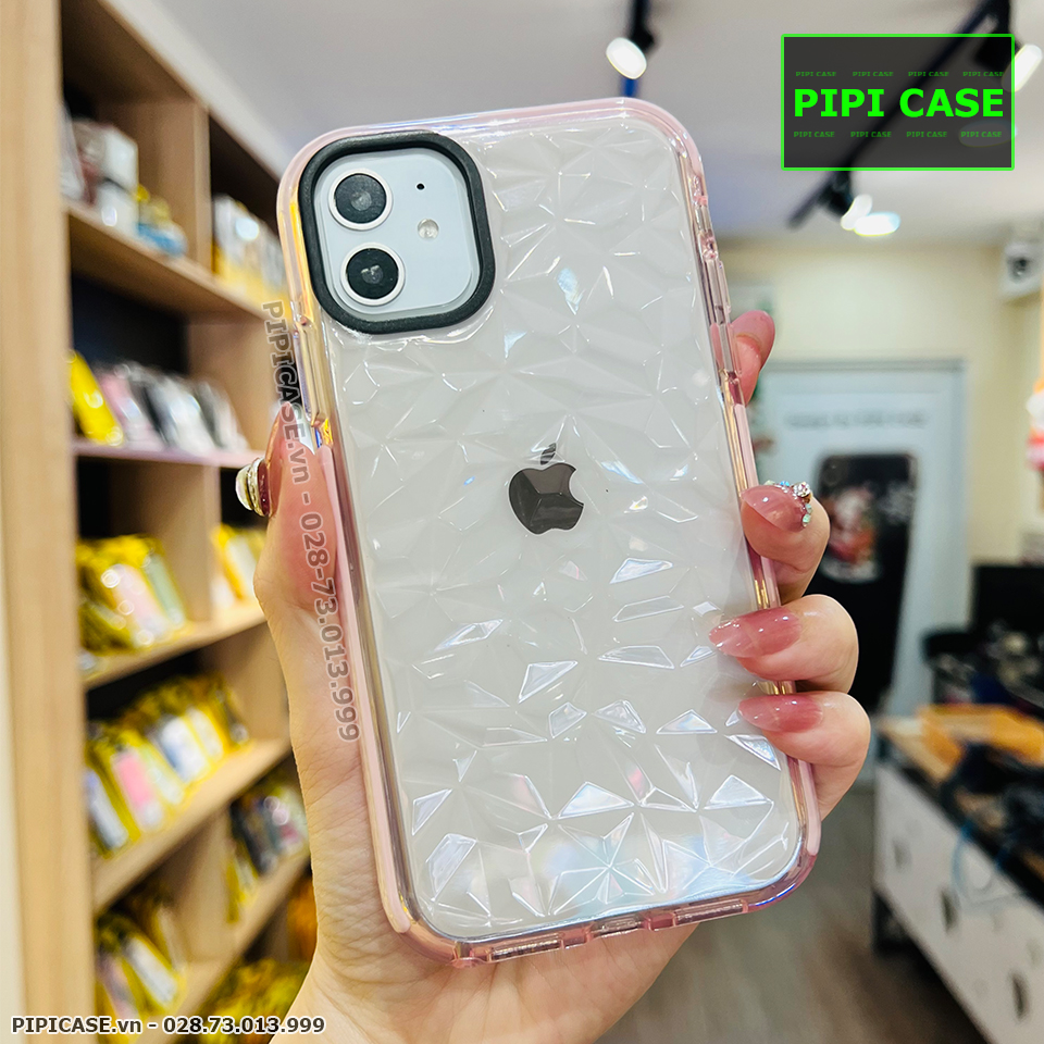 Ốp Lưng iPhone 11 - Diamond - Hồng