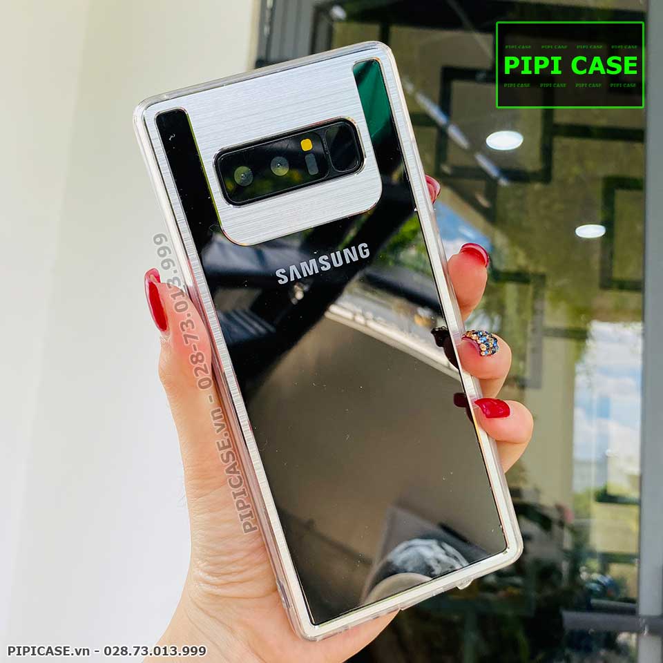 Ốp Lưng Samsung Note 8 - Metal - Bạc