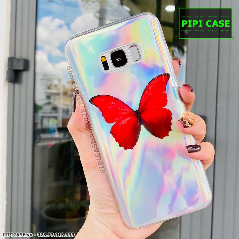 Ốp Lưng Samsung S8 Plus - Butterfly - Đỏ