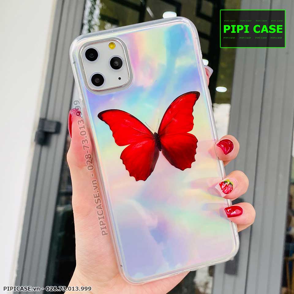 Ốp Lưng iPhone 11 Pro - Butterfly - Đỏ