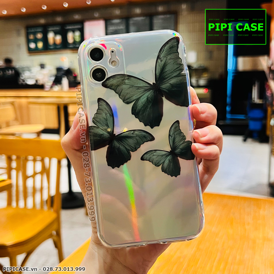 Ốp Lưng iPhone 11 - Butterfly 3 - Xanh Lá