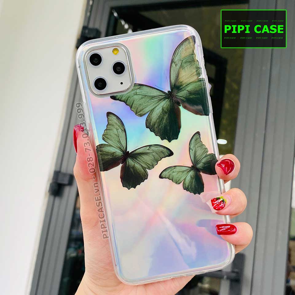 Ốp Lưng iPhone 11 Pro - Butterfly 3 - Xanh Lá