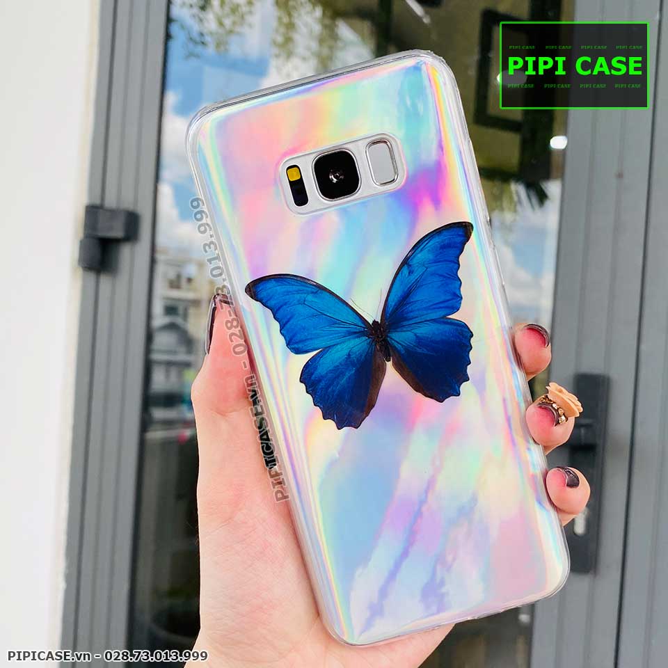 Ốp Lưng Samsung S8 Plus - Butterfly - Xanh Dương