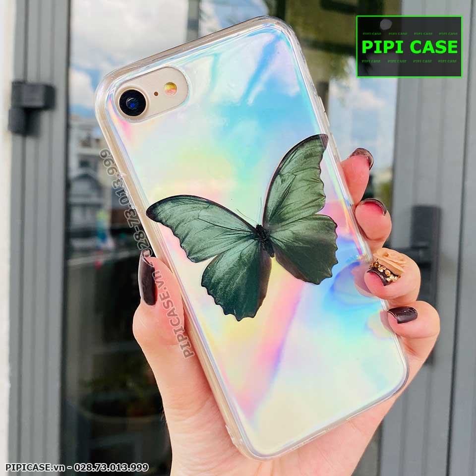 Ốp Lưng iPhone 8 - Butterfly - Xanh Lá