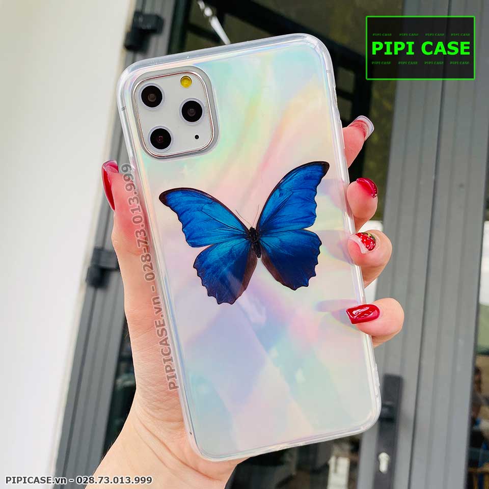 Ốp Lưng iPhone 11 Pro - Butterfly - Xanh Dương