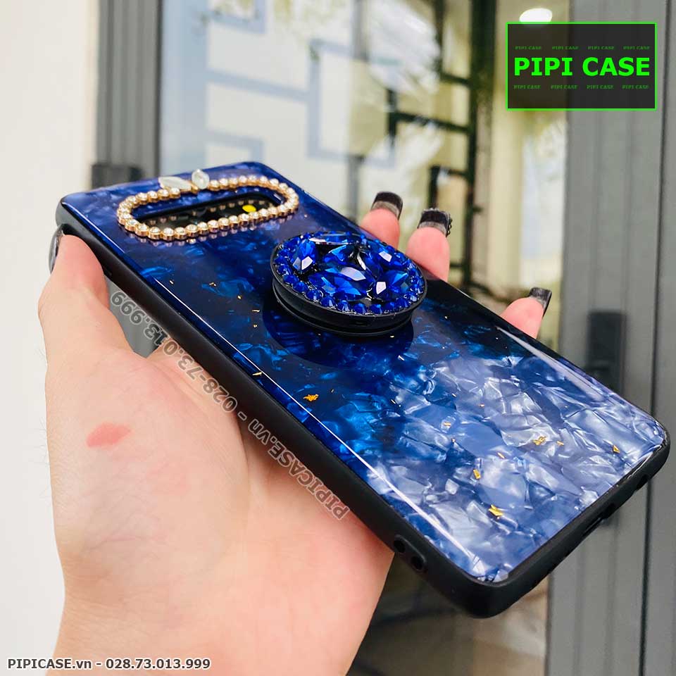 Ốp Lưng Samsung S10 Plus - Thiên Hà - Xanh Dương