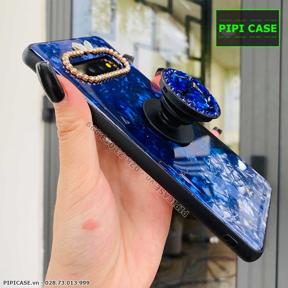 Ốp Lưng Samsung S10 Plus - Thiên Hà - Xanh Dương