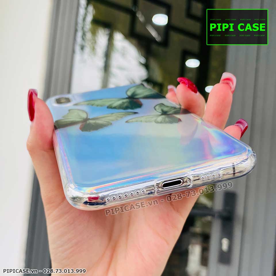 Ốp Lưng iPhone XS Max - Butterfly 3 - Xanh Lá