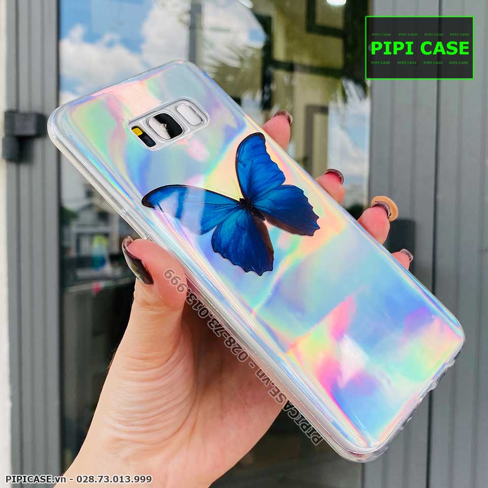 Ốp Lưng Samsung S8 Plus - Butterfly - Xanh Dương