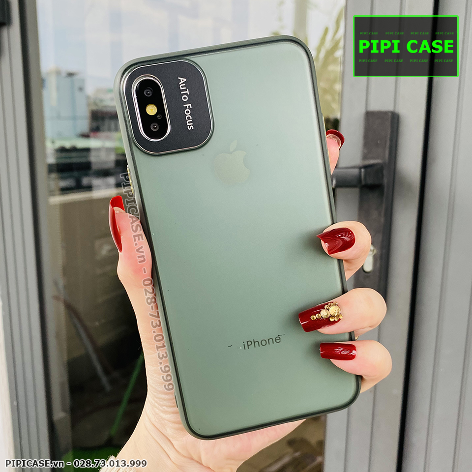 Ốp Lưng iPhone X / XS - AutoFocus Matte - Xanh Rêu
