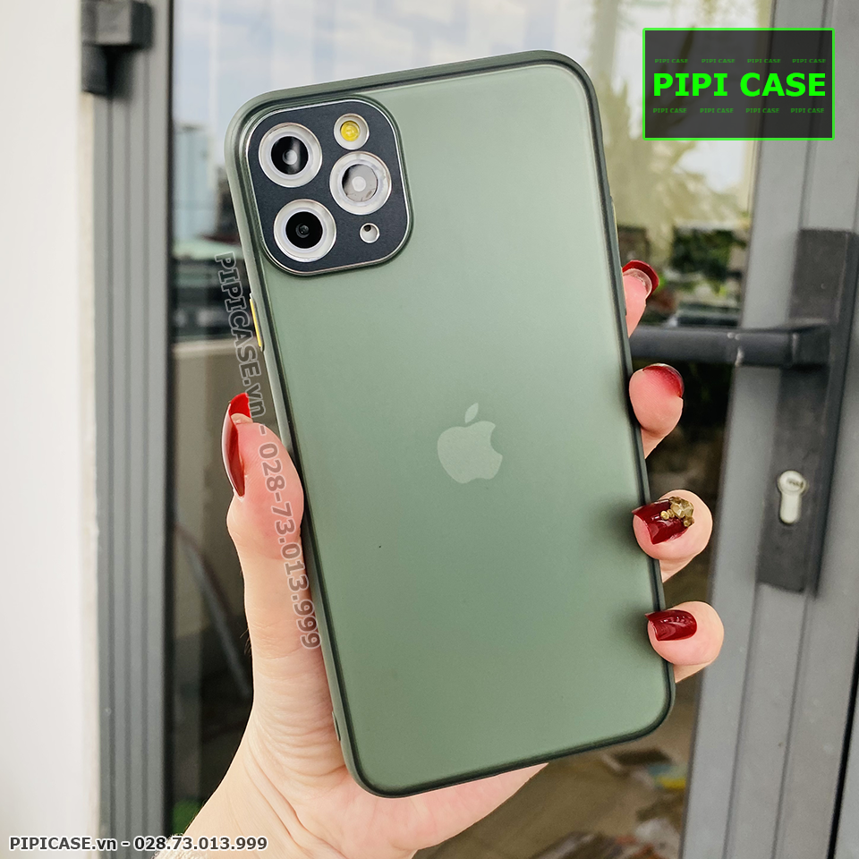 Ốp Lưng iPhone 11 Pro Max - AutoFocus Matte - Xanh Rêu