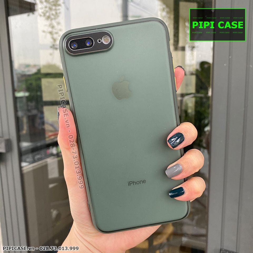 Ốp Lưng iPhone 8 Plus - AutoFocus Matte - Xanh Rêu