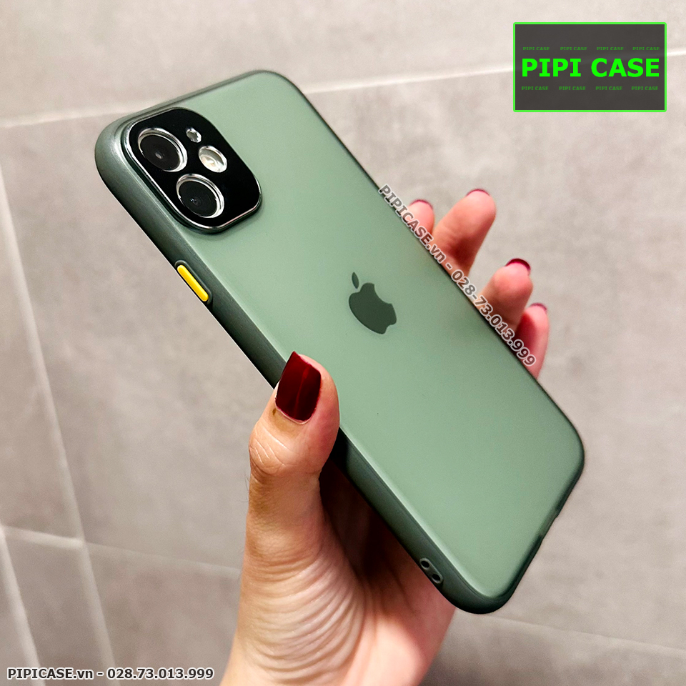 Ốp Lưng iPhone 11 - AutoFocus Matte - Xanh Rêu