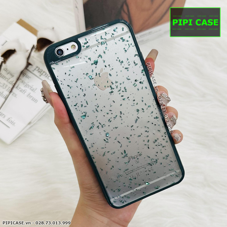 Ốp Lưng iPhone 6 Plus / 6S Plus - Lấp Lánh - Xanh
