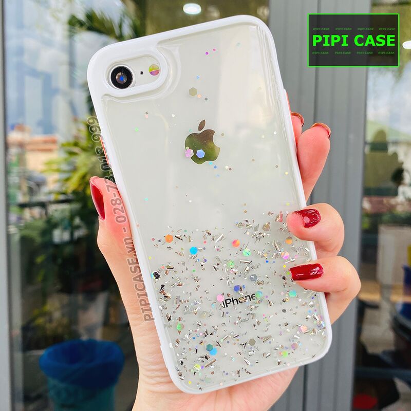 Ốp Lưng iPhone 7 / 8 - Lấp lánh - Trắng 2