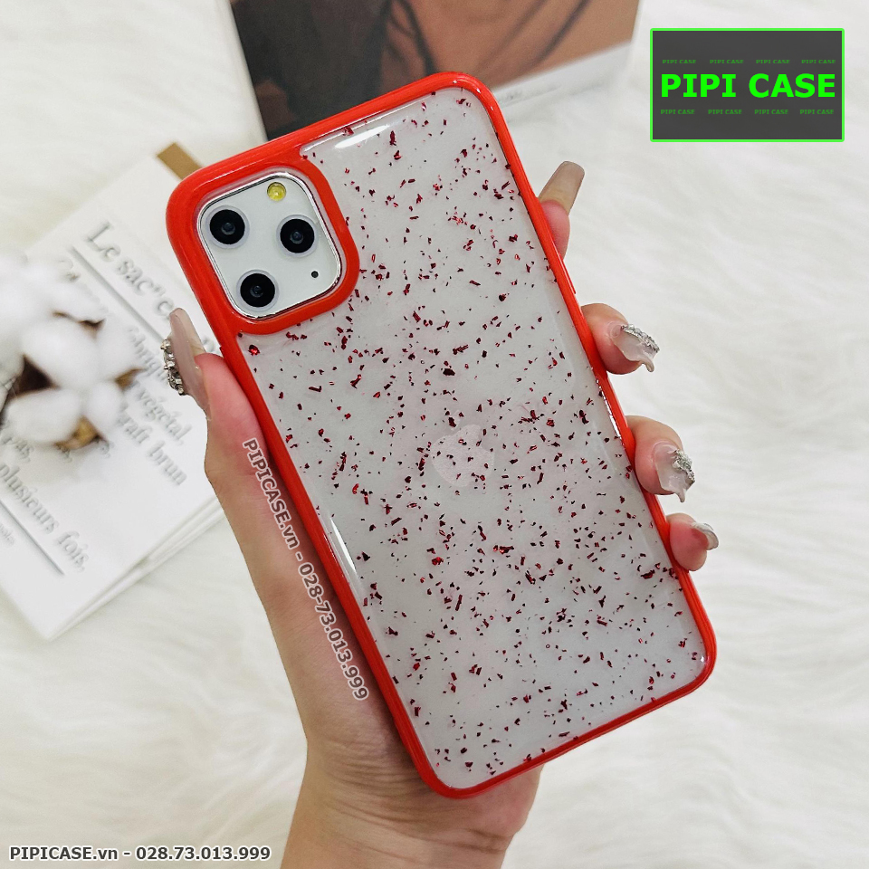 Ốp Lưng iPhone 11 Pro Max - Lấp Lánh - Đỏ