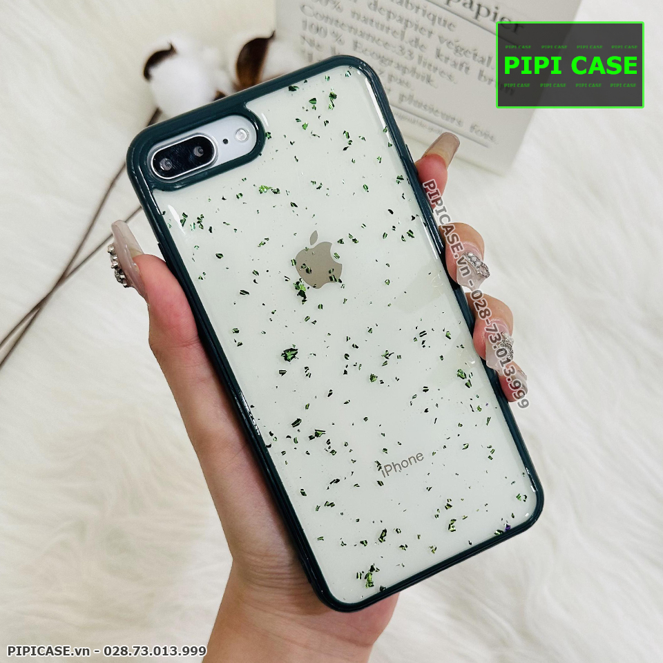 Ốp Lưng iPhone 7 Plus / 8 Plus - Lấp Lánh - Xanh
