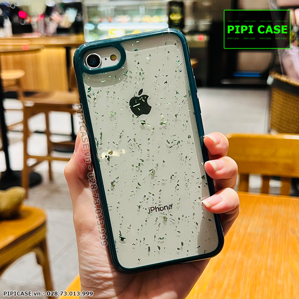 Ốp Lưng iPhone 7 / 8 - Lấp Lánh - Xanh