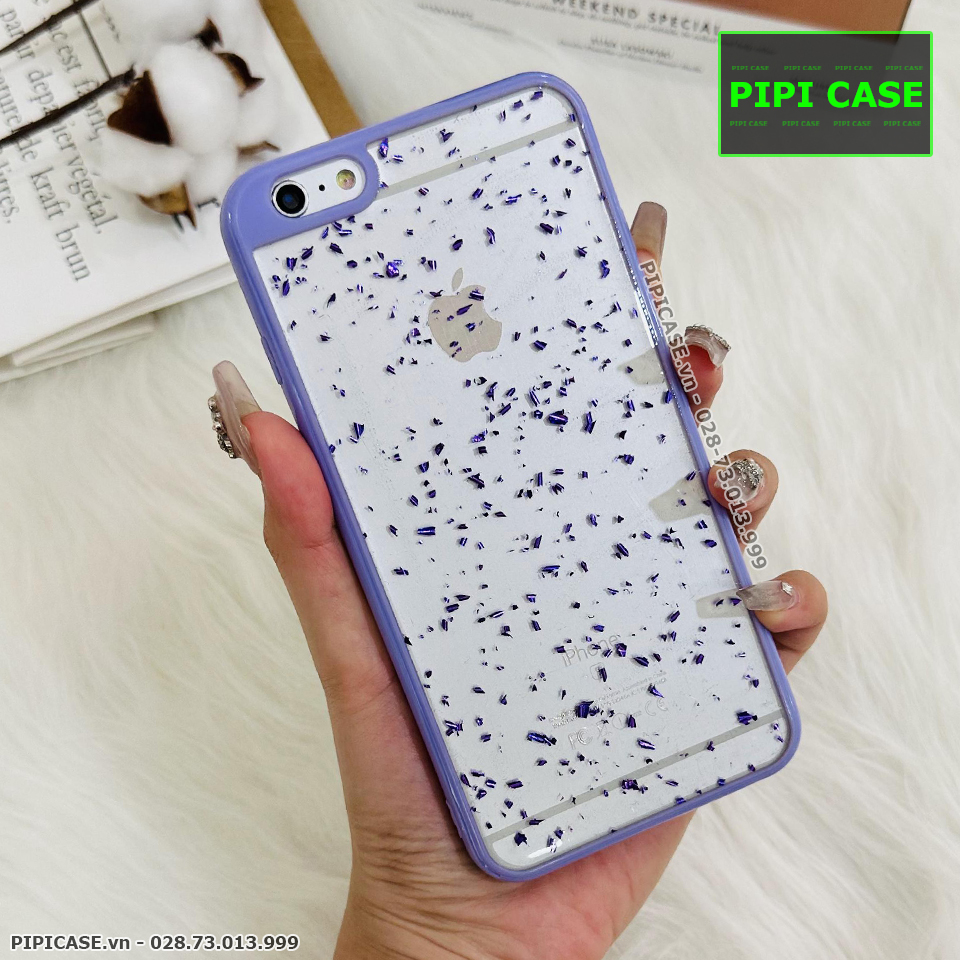 Ốp Lưng iPhone 6 Plus / 6S Plus - Lấp Lánh - Tím