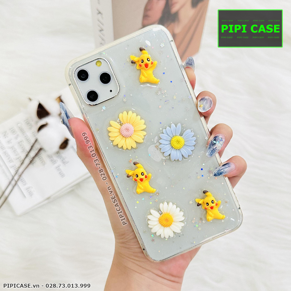 Ốp Lưng iPhone 11 Pro Max - Họa Tiết Nổi - Pichu