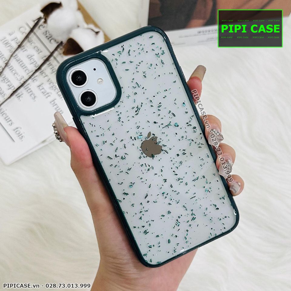 Ốp Lưng iPhone 11 - Lấp Lánh - Xanh
