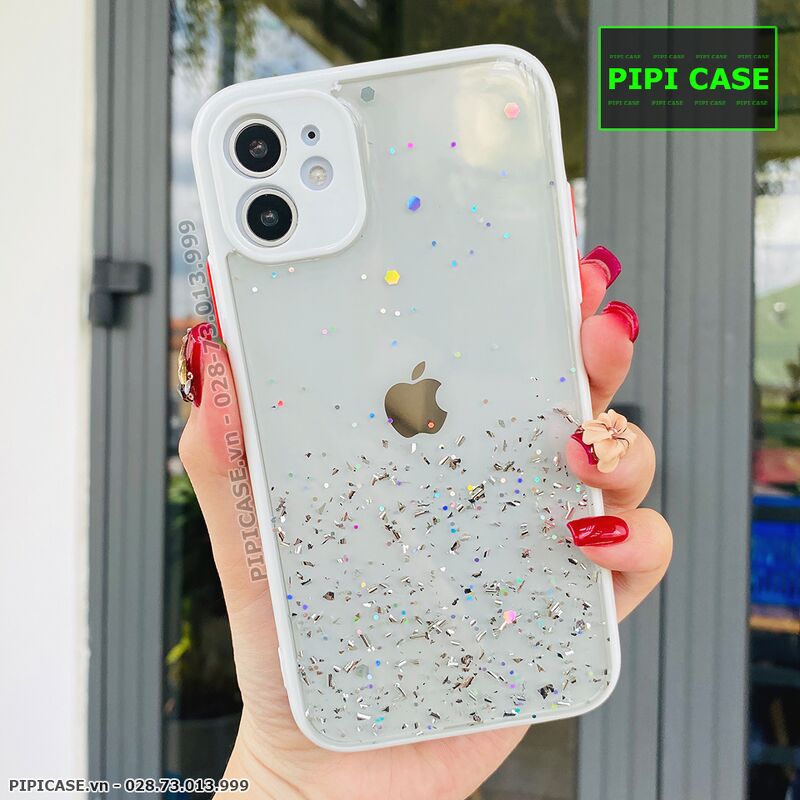Ốp Lưng iPhone 11 - Lấp Lánh - Trắng 2