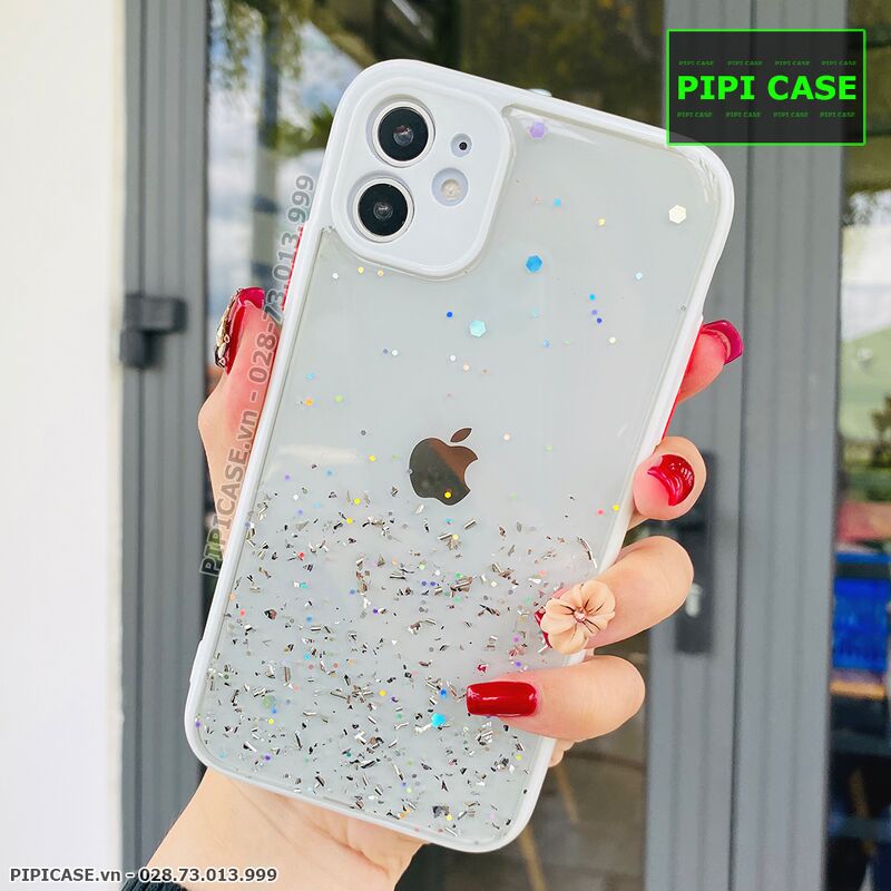 Ốp Lưng iPhone 11 - Lấp Lánh - Trắng 2