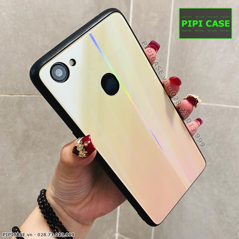 Ốp Lưng Oppo F7 - Kính Cầu Vồng - Vàng