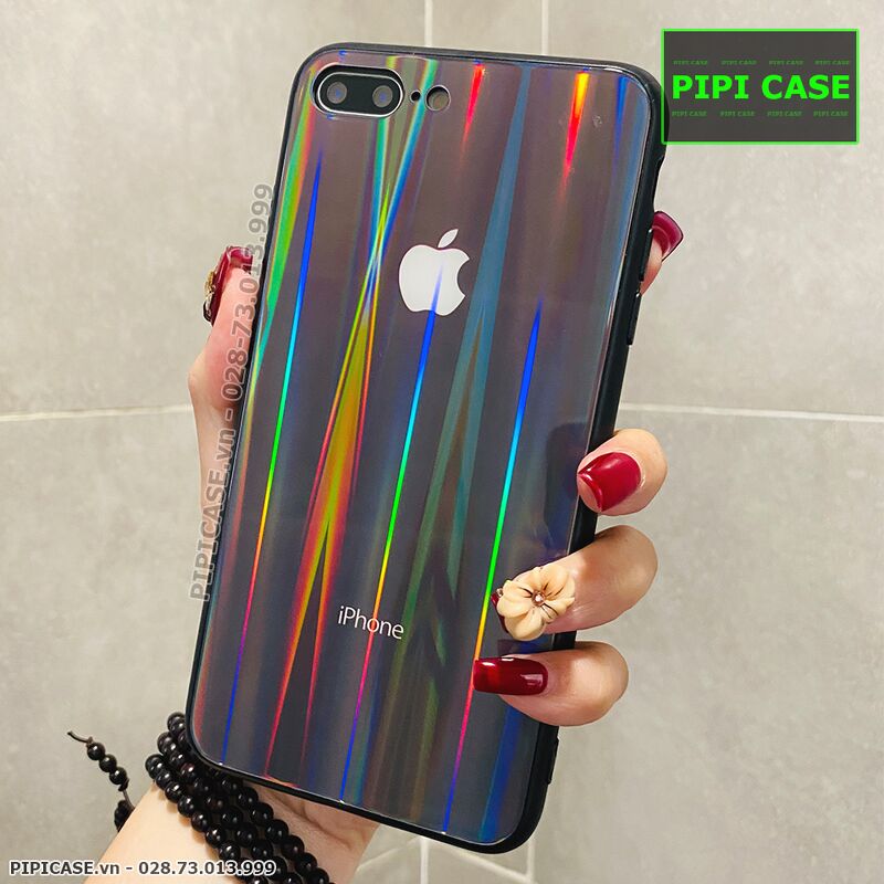 Ốp Lưng iPhone 7 Plus / 8 Plus - Kính Cầu Vồng - Đen