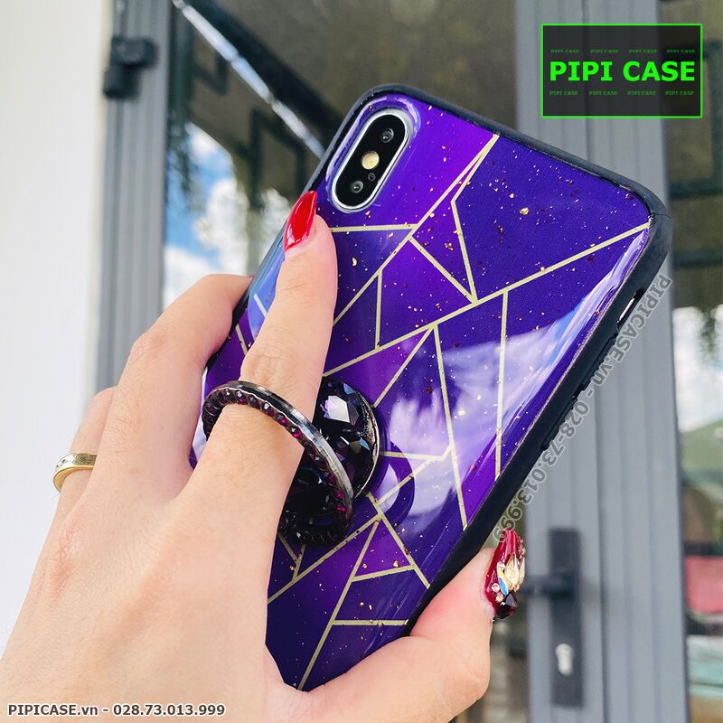 Ốp Lưng iPhone X / XS - Ngôi Sao - Tím