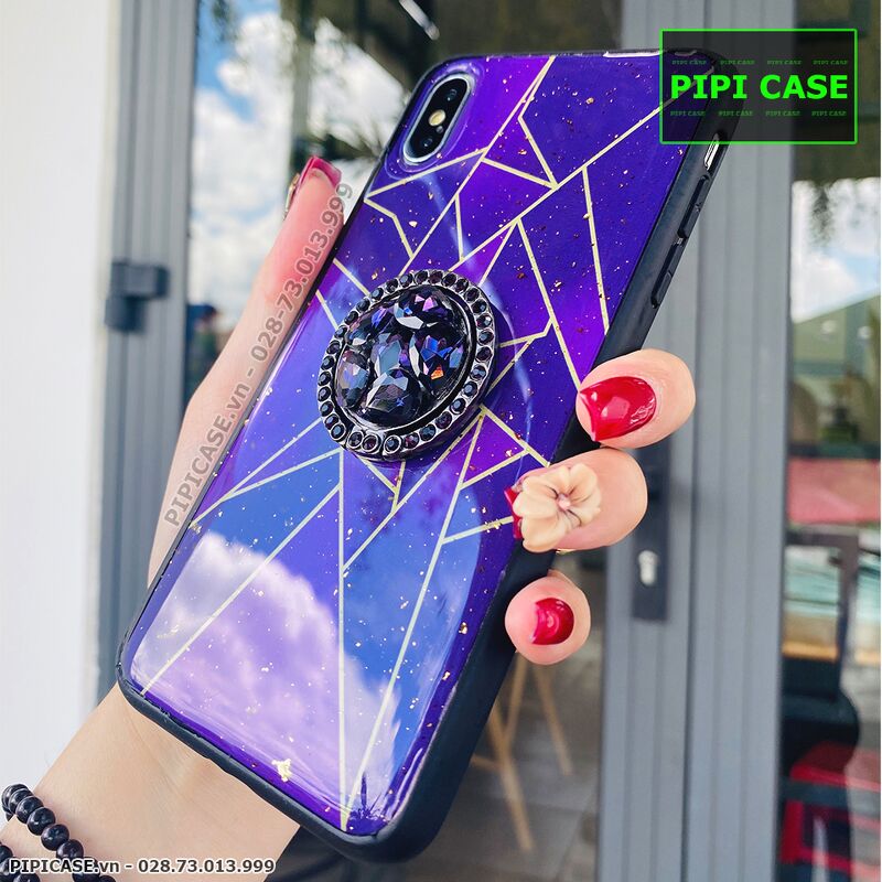 Ốp Lưng iPhone X / XS - Ngôi Sao - Tím