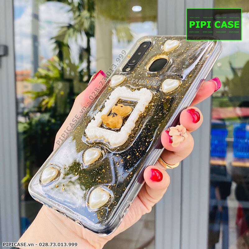Ốp Lưng Oppo A31 - Họa Tiết Nổi - Gấu