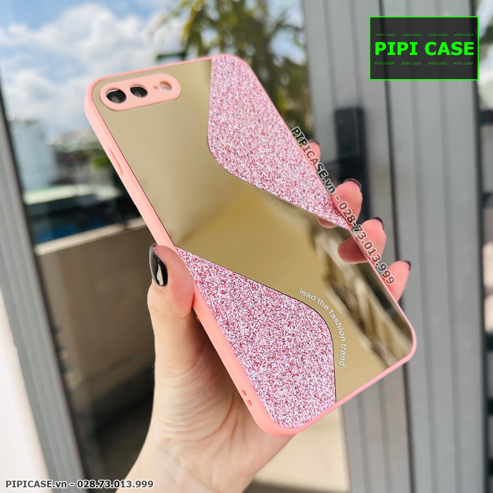 Ốp Lưng iPhone 7 Plus / 8 Plus - Glitter Mirror - Hồng