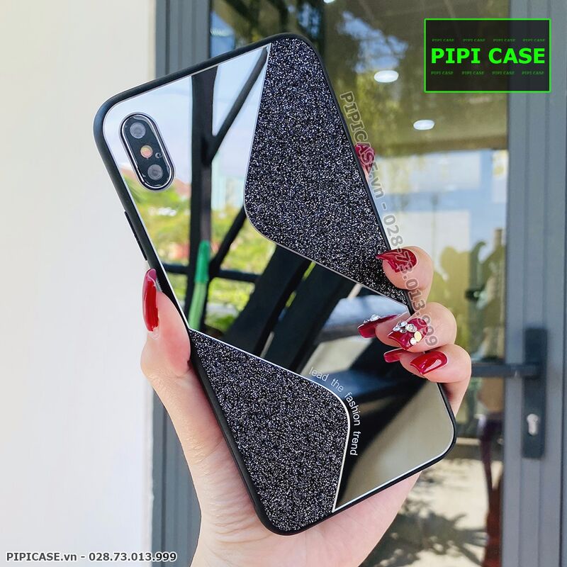 Ốp Lưng iPhone XS Max - Glitter Mirror - Đen