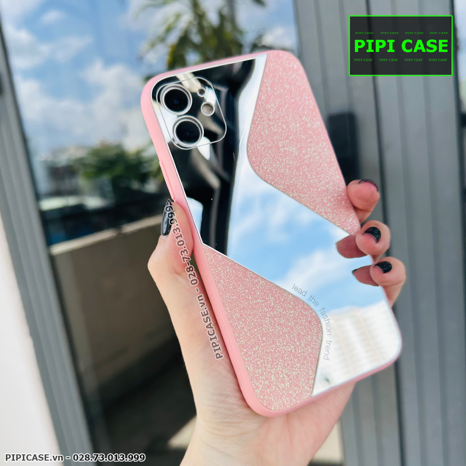 Ốp Lưng iPhone 11 - Glitter Mirror - Hồng