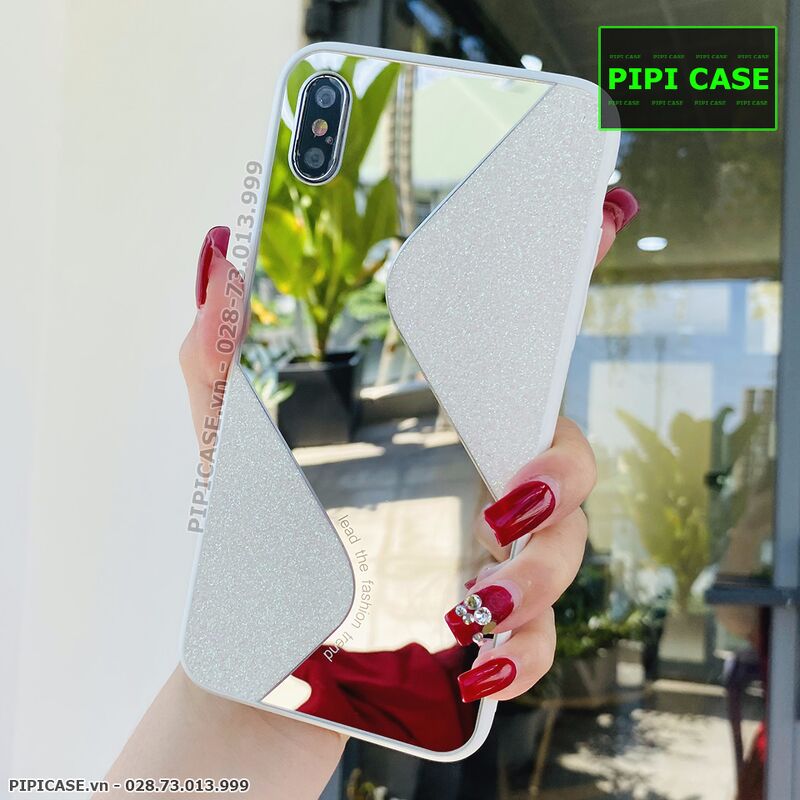 Ốp Lưng iPhone XS Max - Glitter Mirror - Trắng
