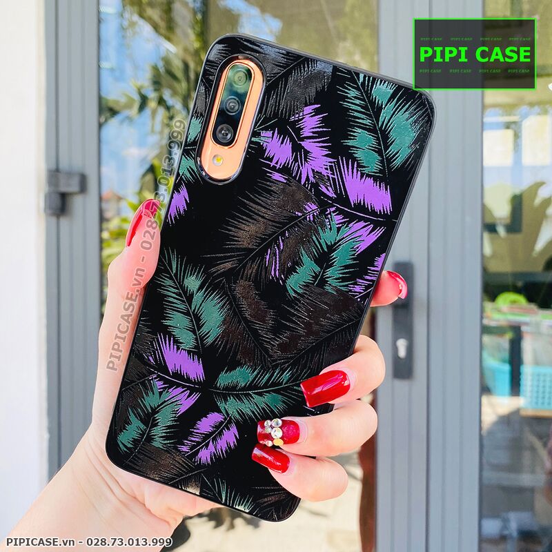 Ốp Lưng Samsung A70 - Feathers - Tím