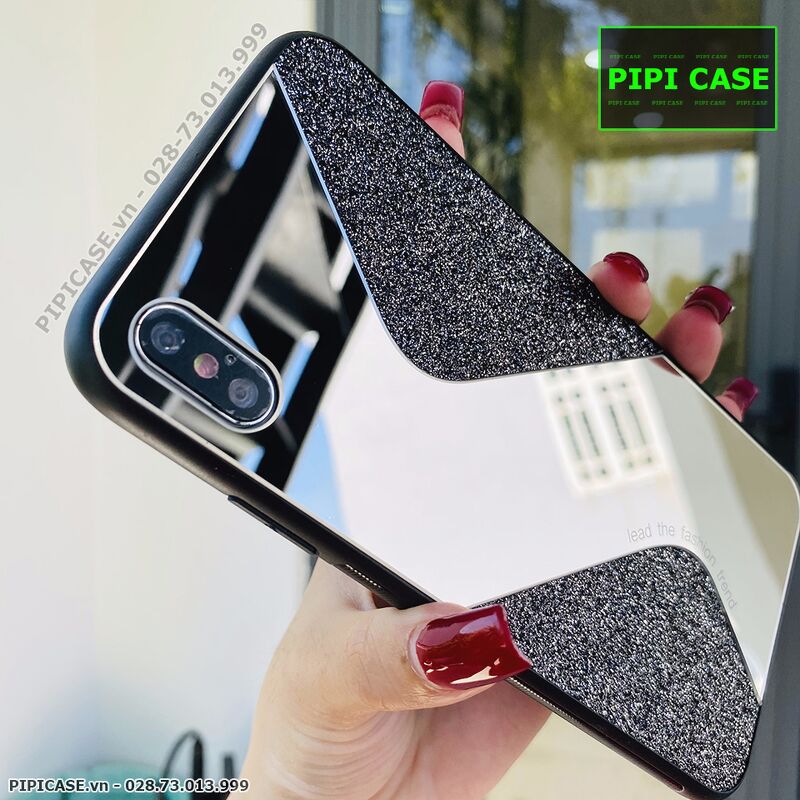 Ốp Lưng iPhone XS Max - Glitter Mirror - Đen
