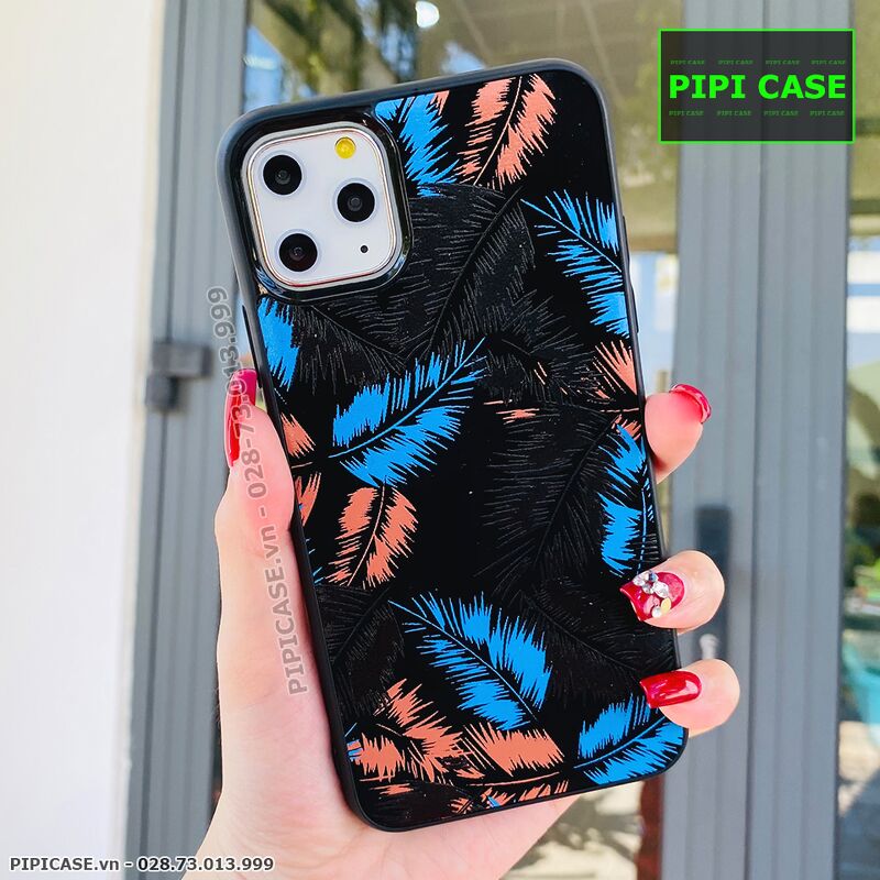 Ốp Lưng iPhone 11 Pro Max - Feathers - Xanh Dương
