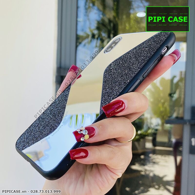 Ốp Lưng iPhone XS Max - Glitter Mirror - Đen