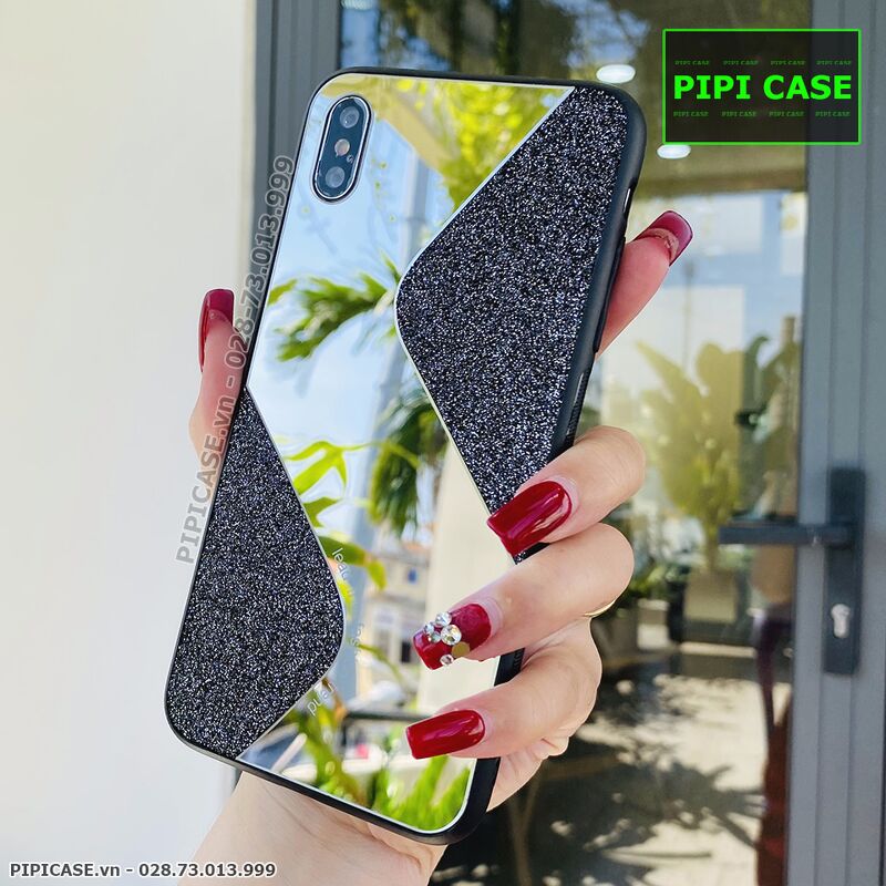 Ốp Lưng iPhone XS Max - Glitter Mirror - Đen