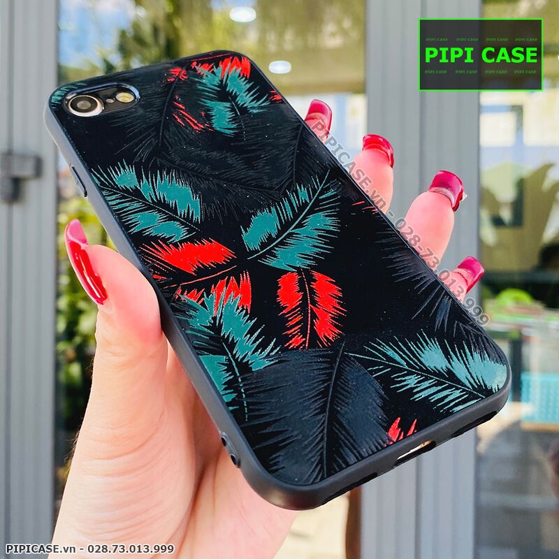 Ốp Lưng iPhone 7 / 8 - Feathers - Đỏ