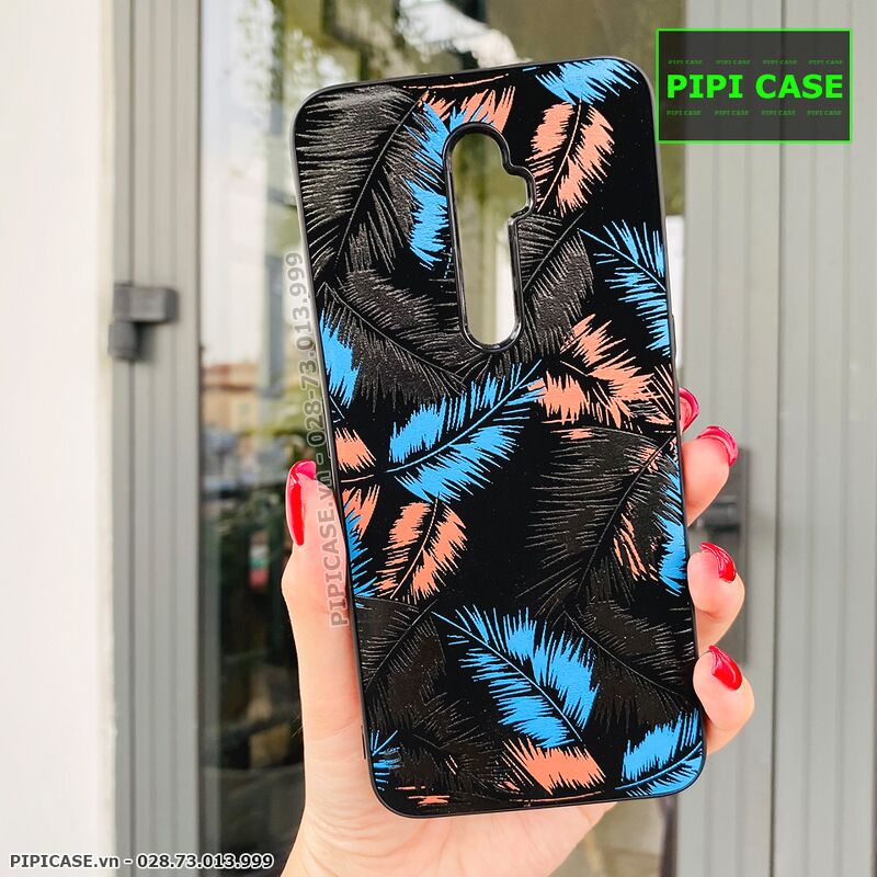 Ốp Lưng Oppo Reno 2F - Feathers - Xanh Dương
