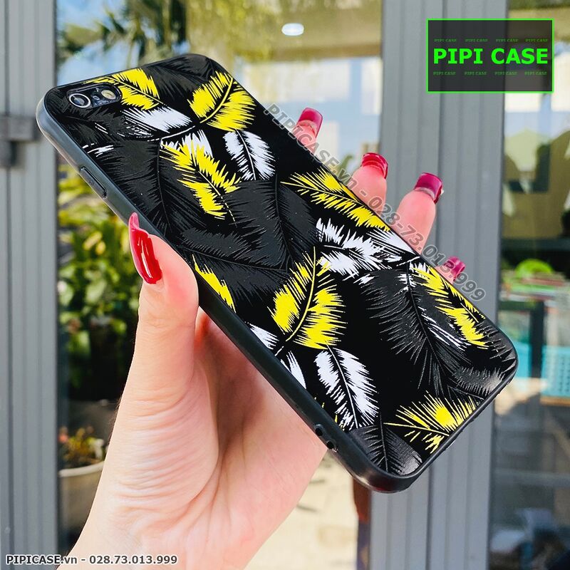 Ốp Lưng iPhone 6 Plus / 6S Plus - Feathers - Vàng