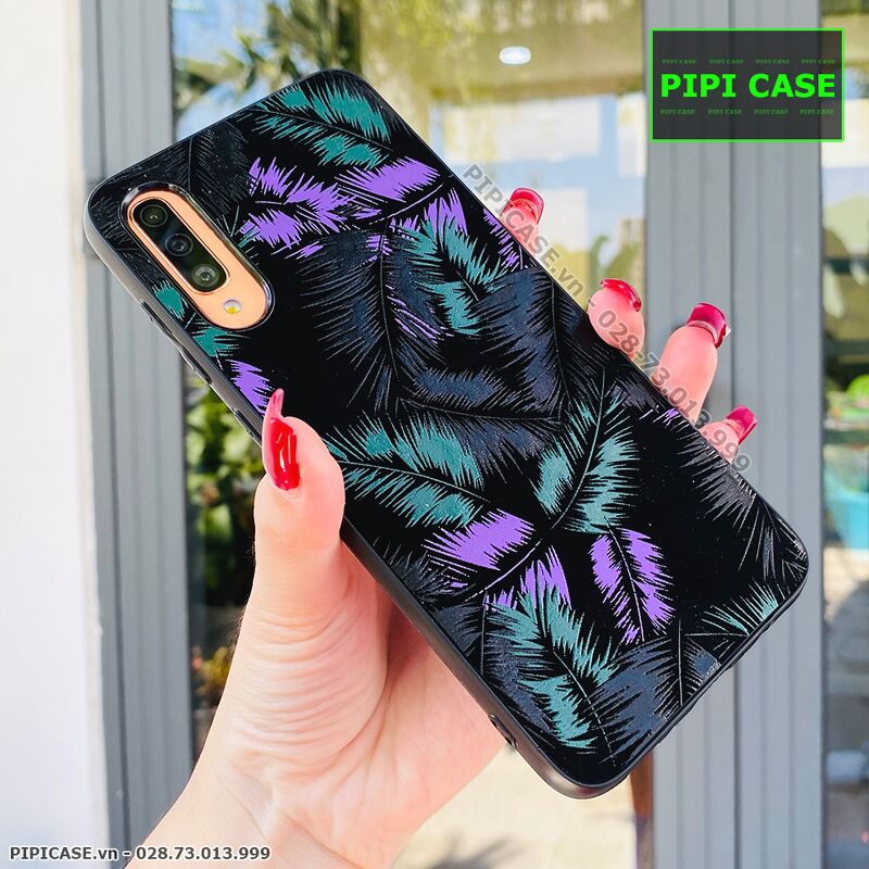 Ốp Lưng Samsung A70 - Feathers - Tím