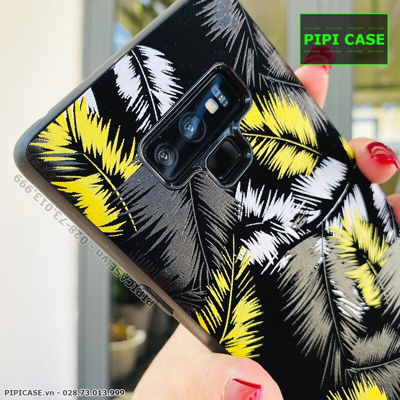 Ốp Lưng Samsung Note 9 - Feathers - Vàng
