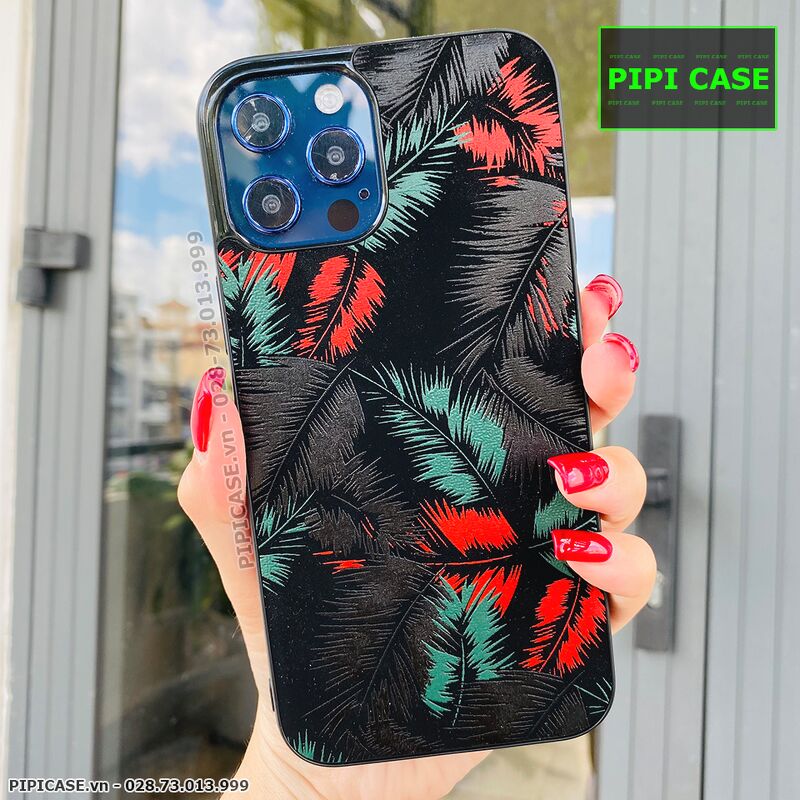 Ốp Lưng iPhone 12 Pro Max - Feathers - Đỏ