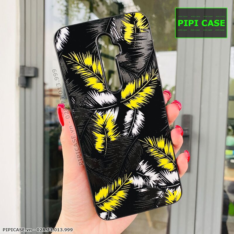 Ốp Lưng Oppo Reno 2F - Feathers - Vàng